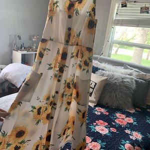 Sunflower midi dress